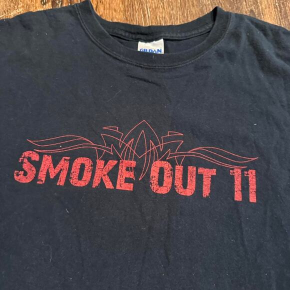 The Horse Presents “Smoke Out 11” 2010 Biker Harley Style Graphic T-Shirt Sz.XL - Picture 4 of 7